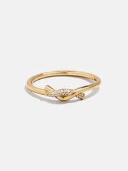 18K Gold Kara Ring - Gold/Pavé