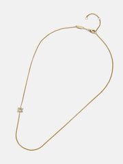 18K Gold Asymmetrical Star of David Necklace - Star of David