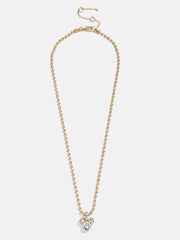 Disney Mickey Mouse Pisa Necklace - Gold/Pavé