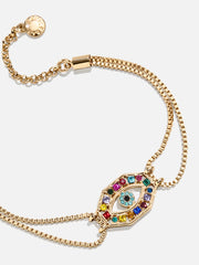 Evil Eye Reversible Bracelet - Gold/Multi