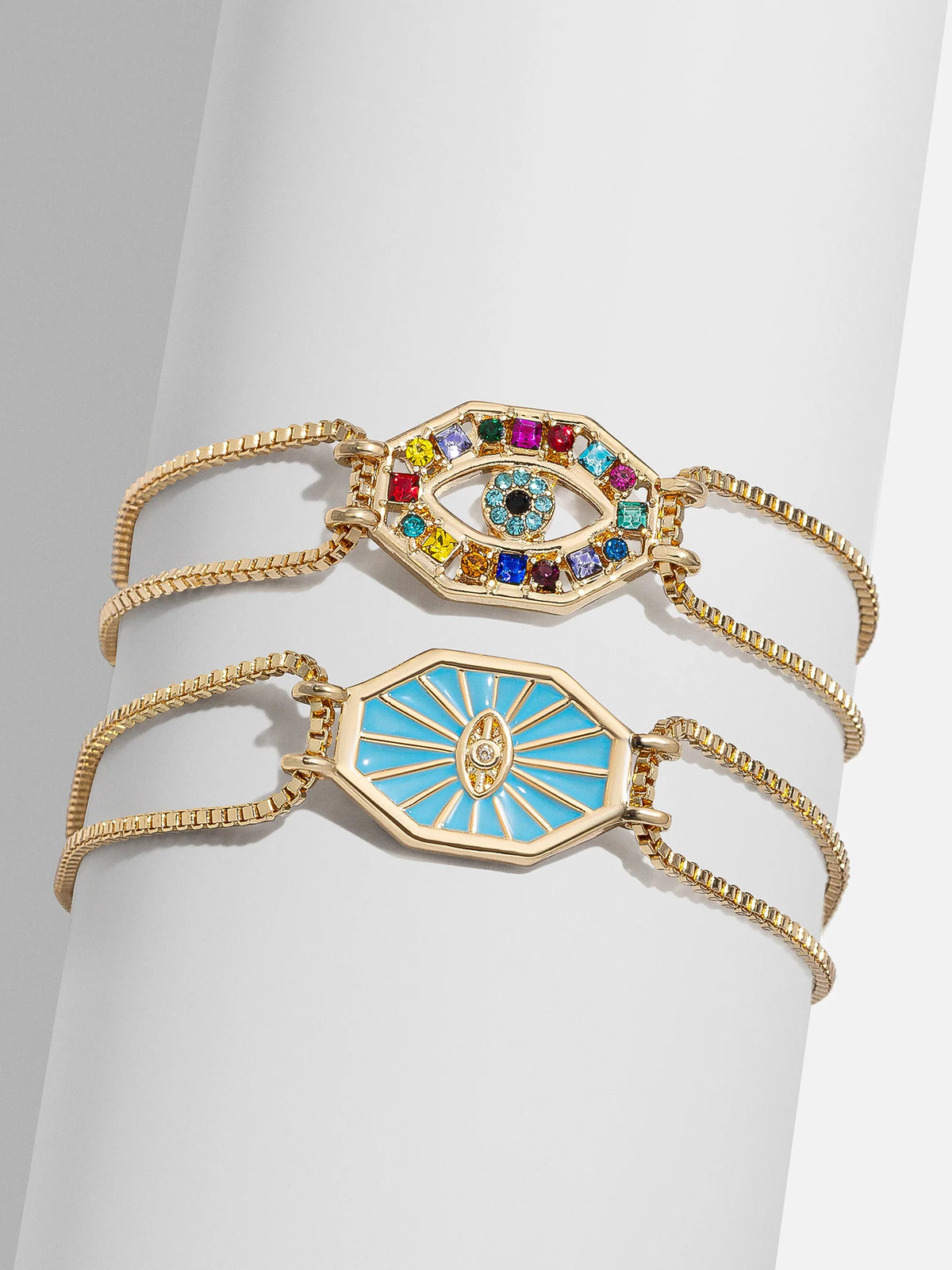 Evil Eye Reversible Bracelet - Gold/Multi