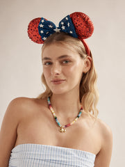 Disney Minnie Mouse Americana Ears Headband - Minnie Mouse Americana Ears