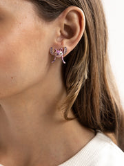 Disney Stitch and Angel Earring Set - Blue/Pink