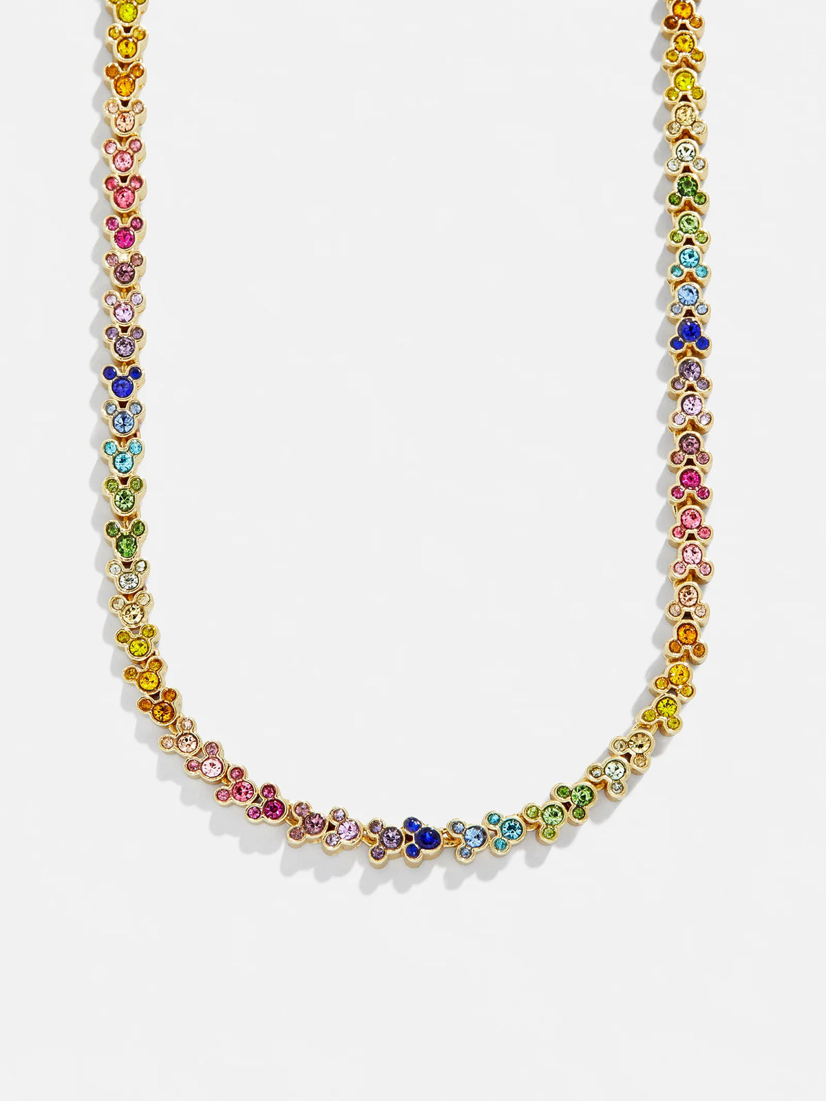 Disney Mickey Mouse Repeating Tennis Necklace - Multi