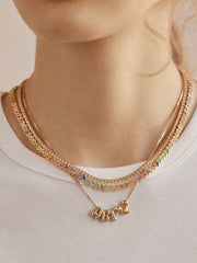 Disney Mickey Mouse Repeating Tennis Necklace - Multi