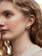 Halle Seashell Earrings - Gold