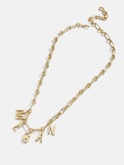 Chunky Spaced Letter Custom Necklace - Gold