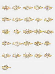 Custom Nameplate Tennis Bracelet - Gold/Pavé