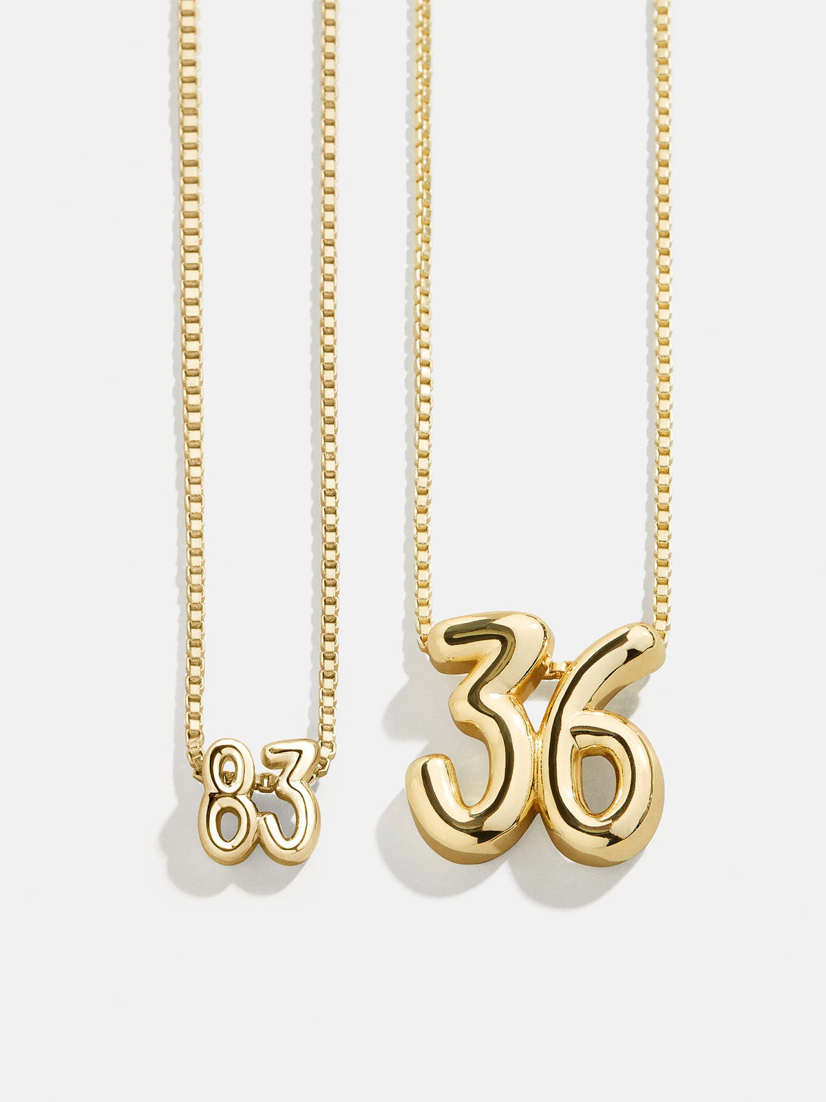 Lucky Number Bubble Necklace - Double Digits