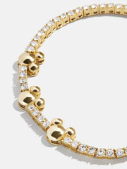 Disney Mickey Mouse Tennis Bracelet - Gold/Pavé
