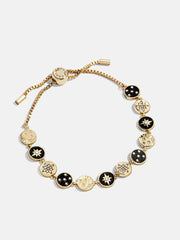 Estelle Celestial Pull-Tie Bracelet - Gold/Black