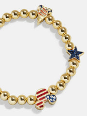 Disney Mickey Mouse Americana Charm Bracelet - Red, White, & Blue