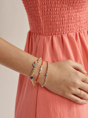 Disney Mickey Mouse Americana Charm Bracelet - Red, White, & Blue