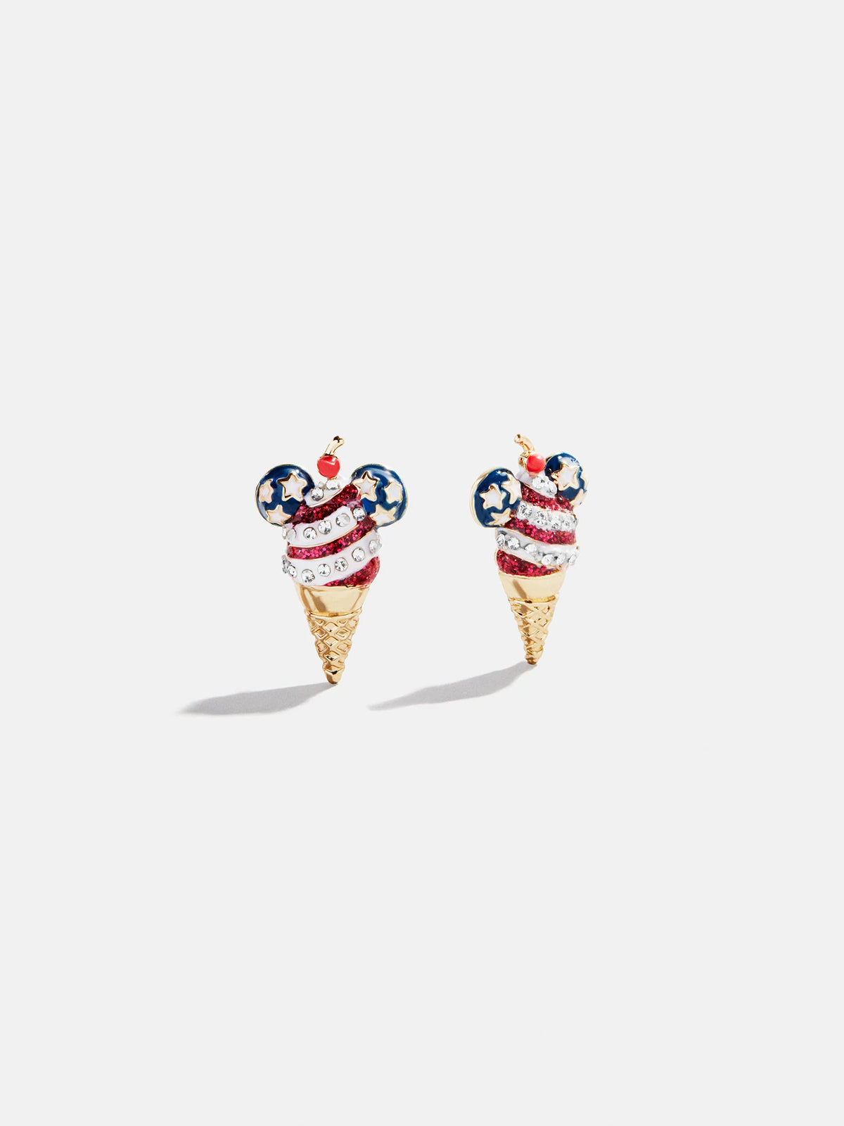 Disney Mickey Mouse Americana Ice Cream Earrings - Red, White, & Blue