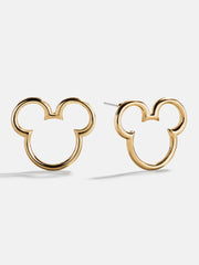Disney Mickey Mouse Puffy Studs - Gold