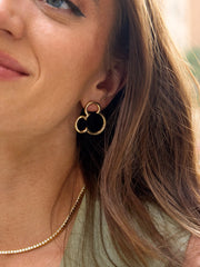 Disney Mickey Mouse Puffy Studs - Gold