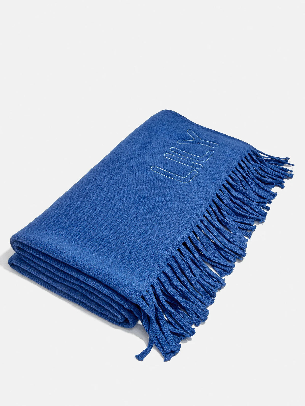 Pure Merino Wool Custom Blanket - Royal Blue/Sky Blue