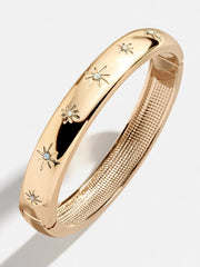 Astra Celestial Hinge Bangle - Gold/Pavé