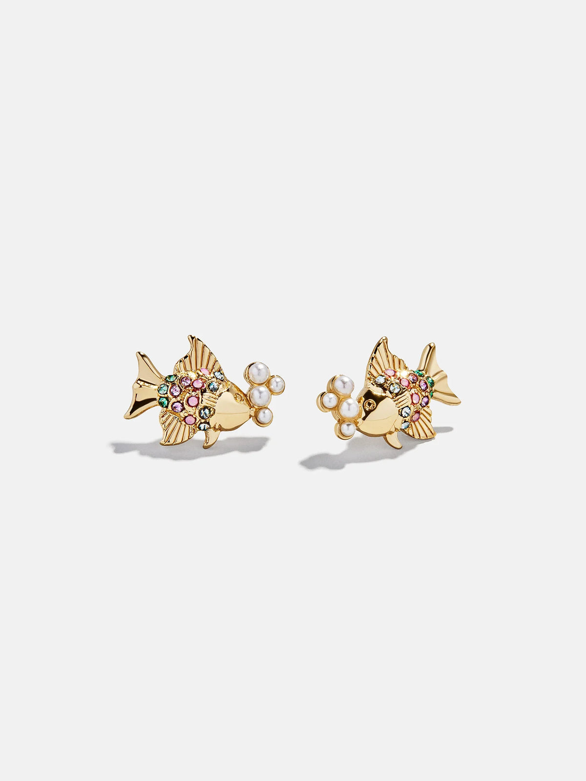 High Tide Fish Earrings - Gold/Multi