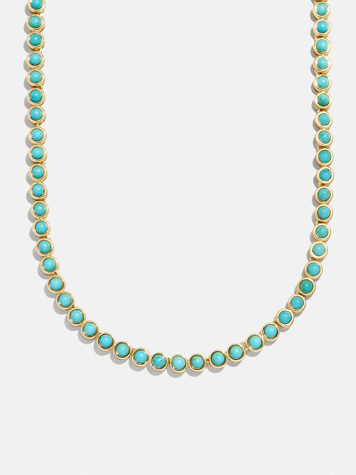 Nina Semi-Precious Necklace - Gold/Turquoise