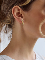 Roxy Statement Star Earrings - Gold/Pavé