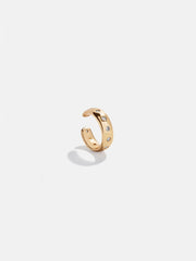 Vanessa 18K Gold Ear Cuff - Gold/Pavé