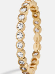 Amalie 18K Gold Ring - Gold/Pavé