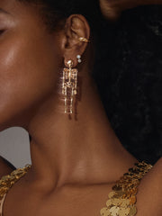 Drop Dead Hottie Earrings - Gold