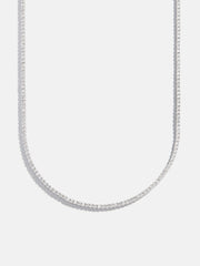 Billie Sterling Silver Tennis Necklace - Sterling Silver