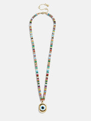 Amaris Semi-Precious Evil Eye Necklace - Evil Eye