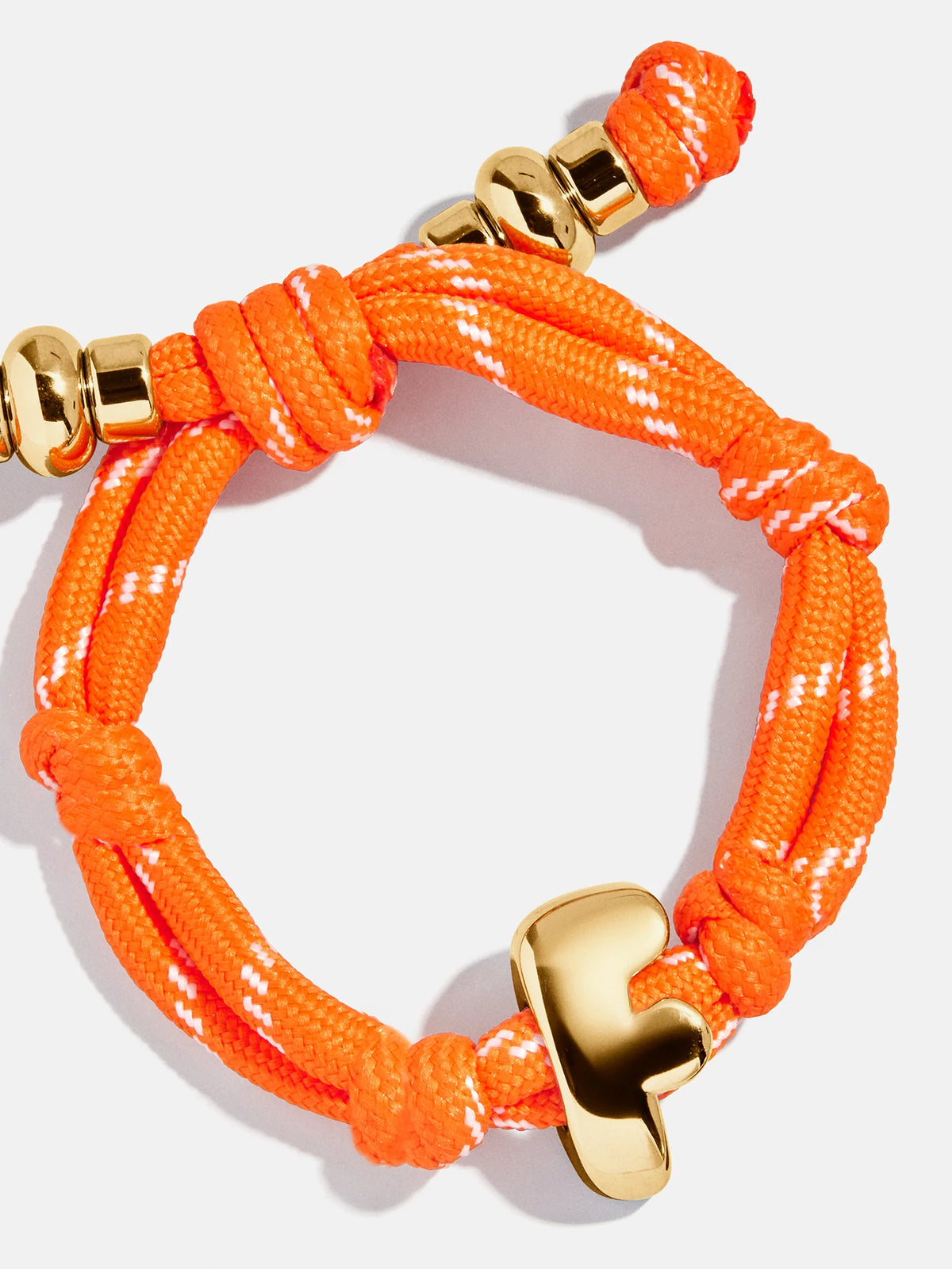 Knotty Initial Custom Bracelet - Tangerine