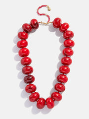Joan Semi-Precious Necklace - Red Jasper
