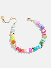 Beaded Custom Charm Bracelet - Multi Beaded Bracelet