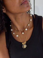 Cressida Celestial Charm Necklace - Star