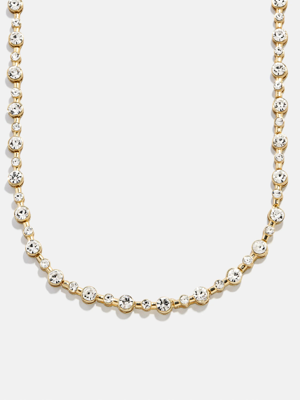 Jolie Tennis Necklace - Gold/Pavé