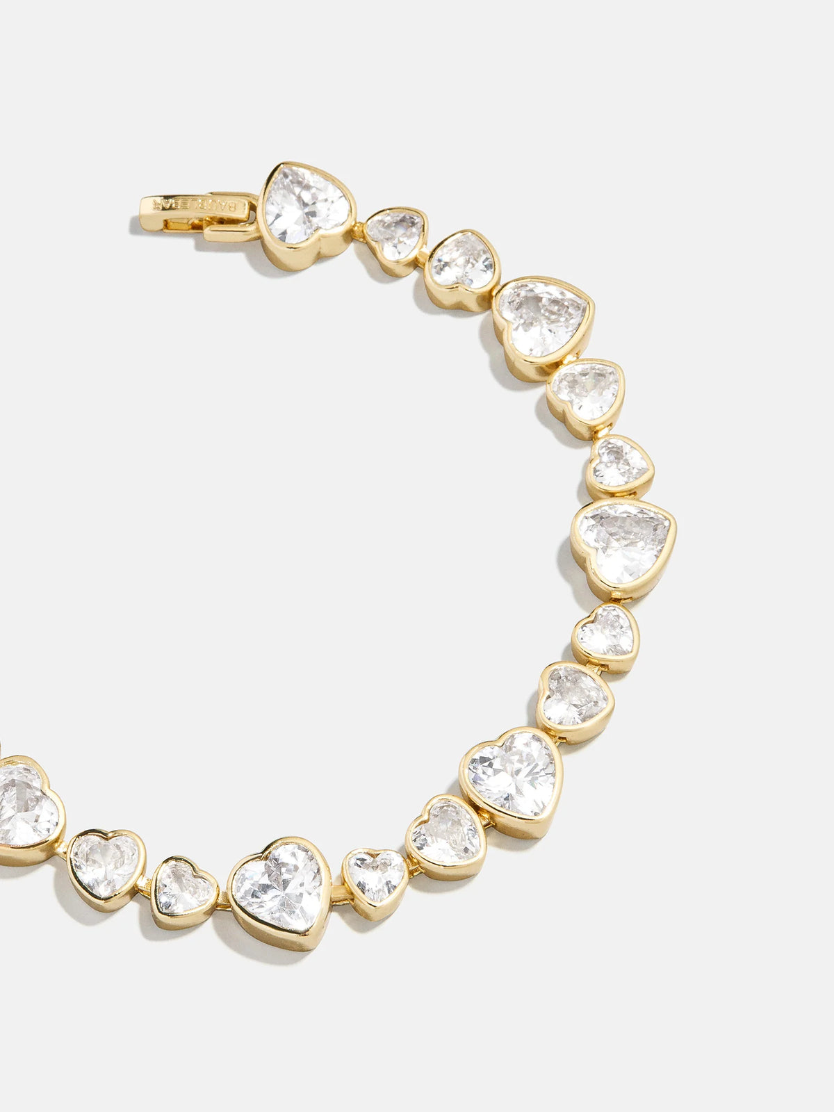 Zadie Heart Tennis Bracelet - Gold/Pavé