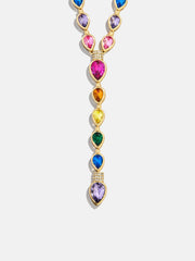 Glow With It Lariat Necklace - Multi