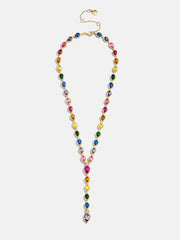 Glow With It Lariat Necklace - Multi