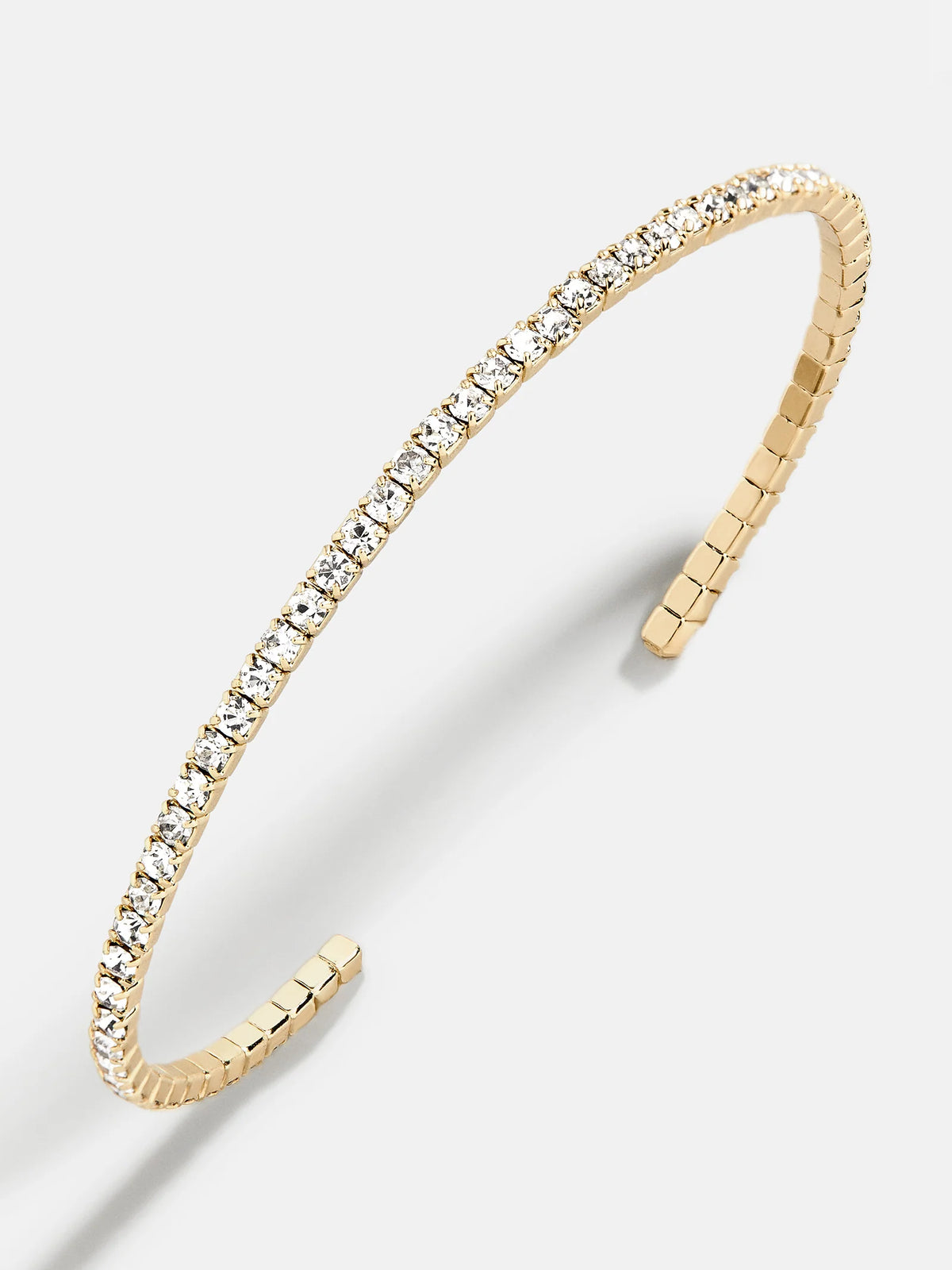 Rumi Open Cuff Bracelet - Gold/Pavé