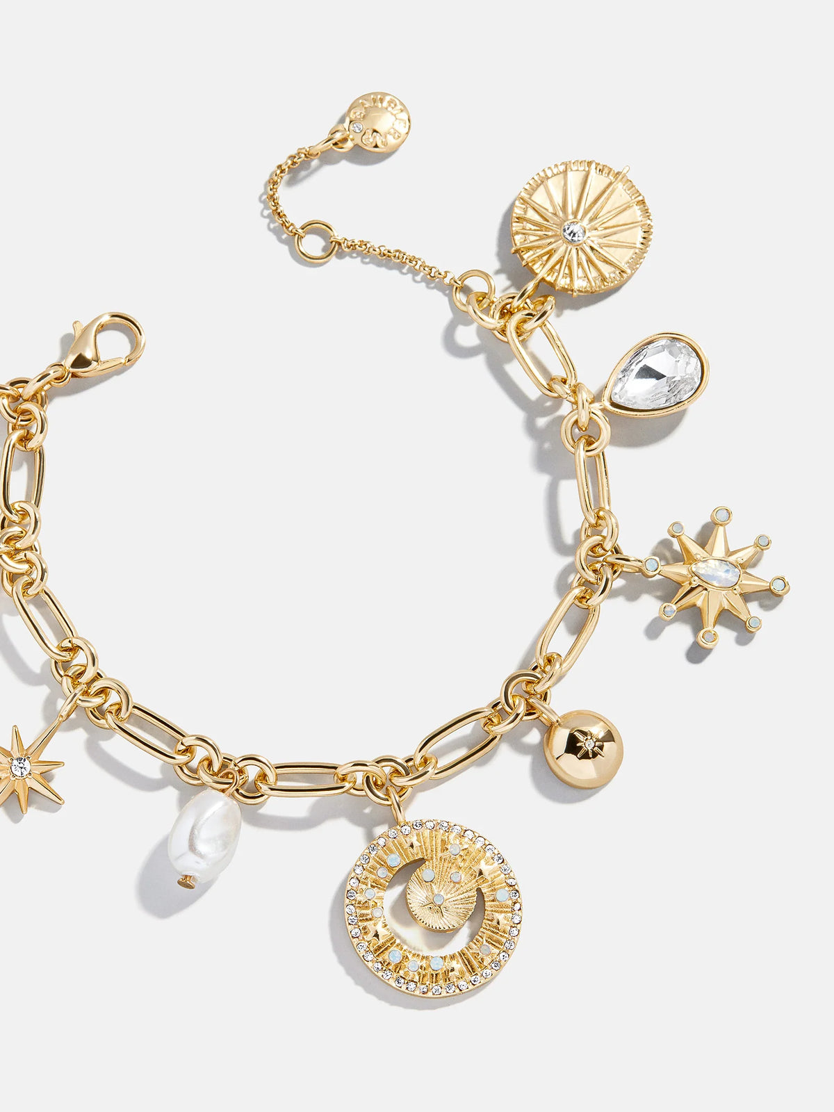Star Power Celestial Charm Bracelet - Gold/Pavé