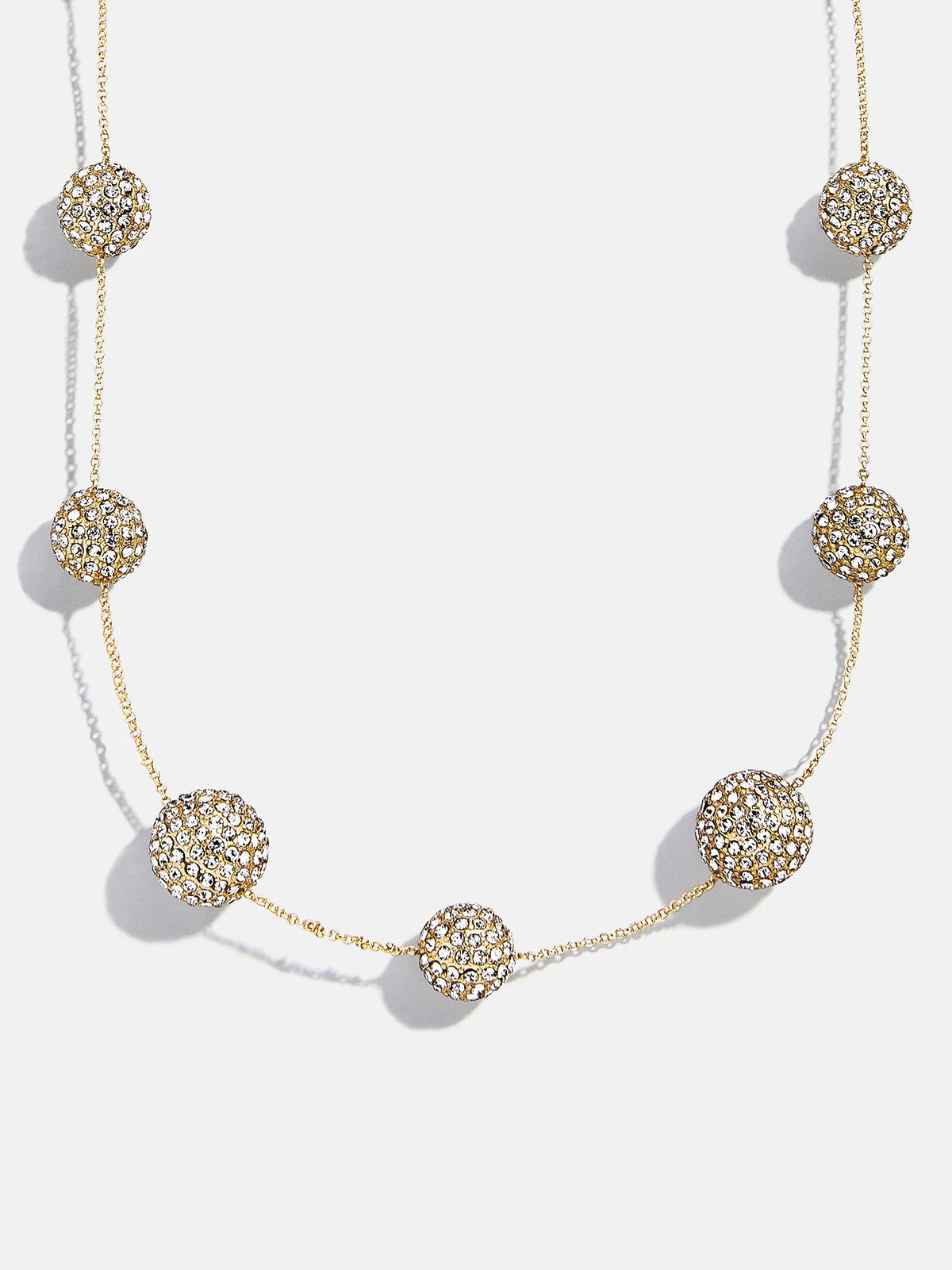 Blair Pearl Necklace - Gold/Pavé