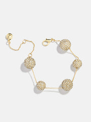 Blair Pearl Bracelet - Gold/Pavé