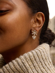Disney Mickey Mouse Snowflake Drop Earrings - Snowflake