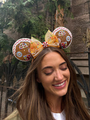 Disney Minnie Mouse Gingerbread Ears Headband - Minnie Mouse Gingerbread Ears