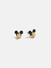 Disney Mickey Mouse 18K Gold Plated Sterling Silver Crystal Studs - Mickey Mouse