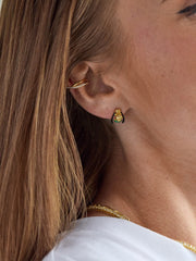 Disney Pluto 18K Gold Plated Sterling Silver Crystal Studs - Pluto