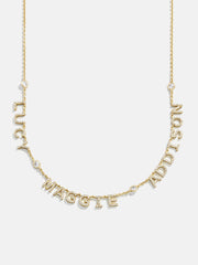 14K Gold Custom Multi Name Necklace - 3 Names