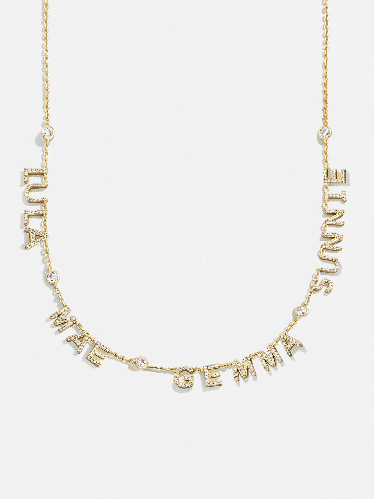 14K Gold Custom Multi Name Necklace - 4 Names
