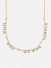 14K Gold Custom Multi Name Necklace - 4 Names
