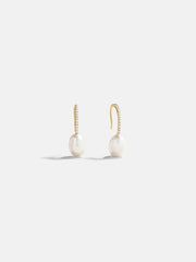 Barbra 18K Gold Pearl Earrings - Gold/Pearl
